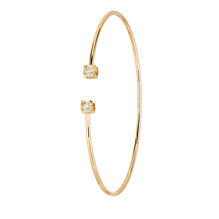 Danhov 18KYG Le Cube Diamond Medium Bracelet