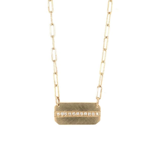 MALY Diamond Bar Necklace