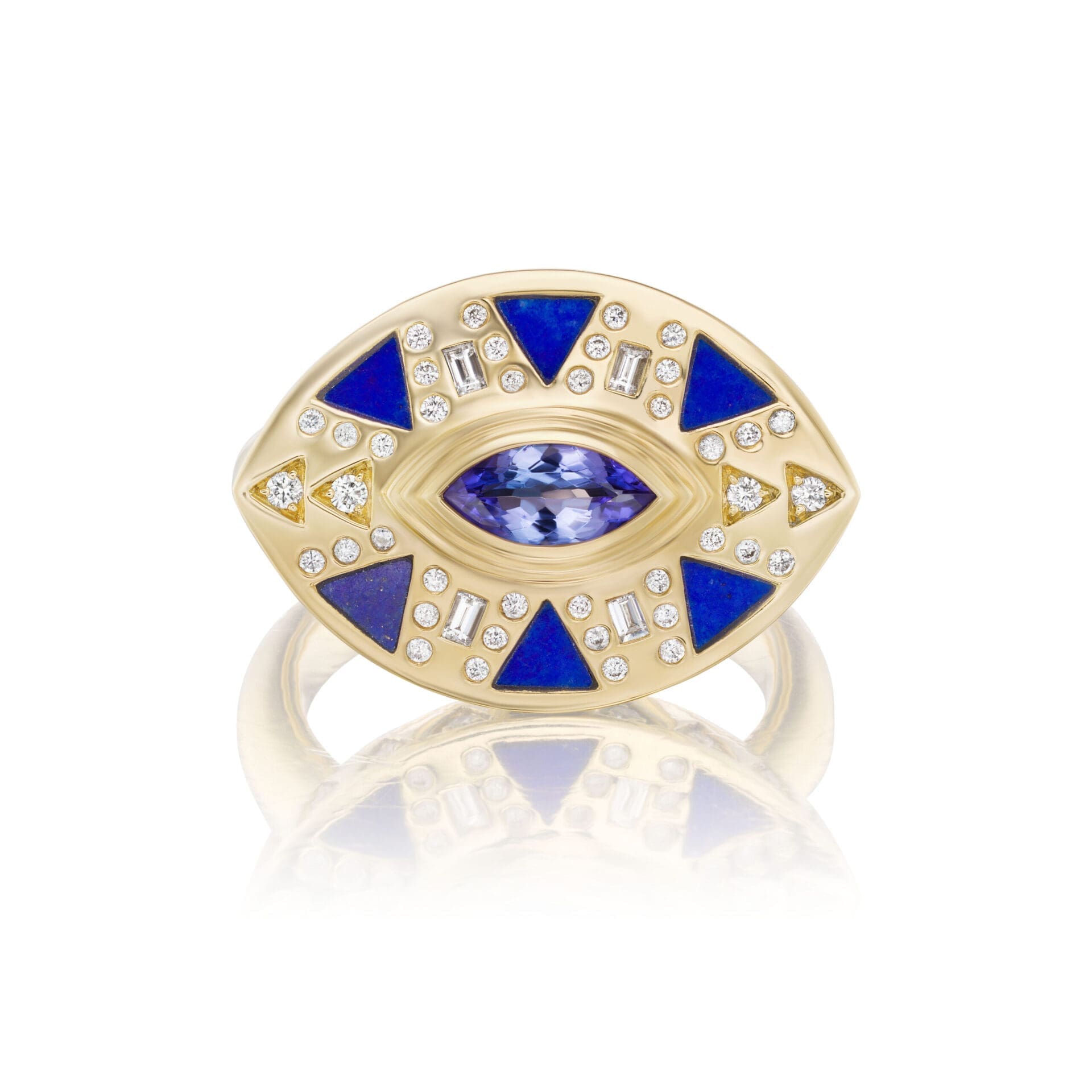 Cleopatra's Eye Cocktail Ring, size 7