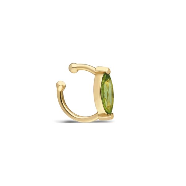 ´Sera“ Floating Marquise Ear Cuff - Peridot - Image 3