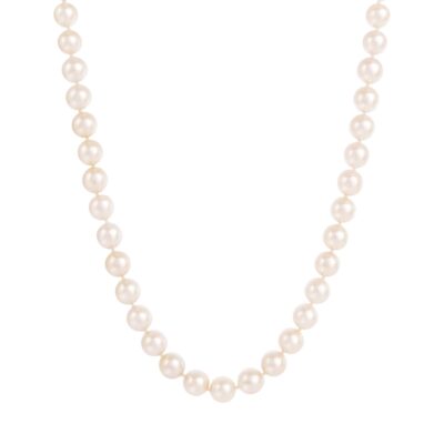 14K AAA 7.5-8.5MM Japanese Akoya Pearl Howie Necklace