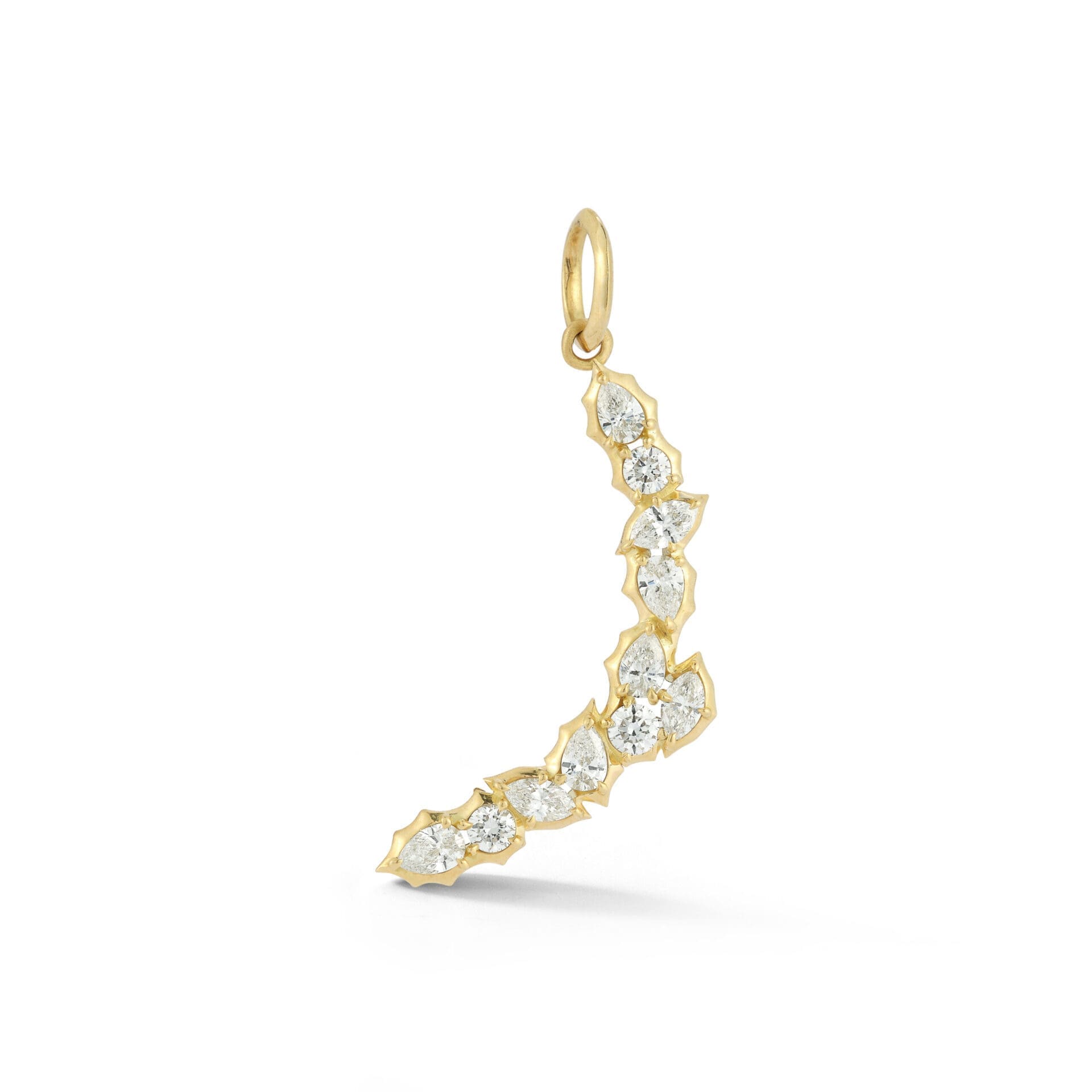 18 KRG Posey Dimond Crescent Charm