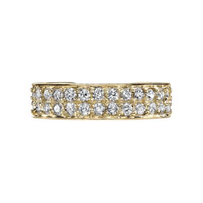 18Y Diamond Double Row Earcuff