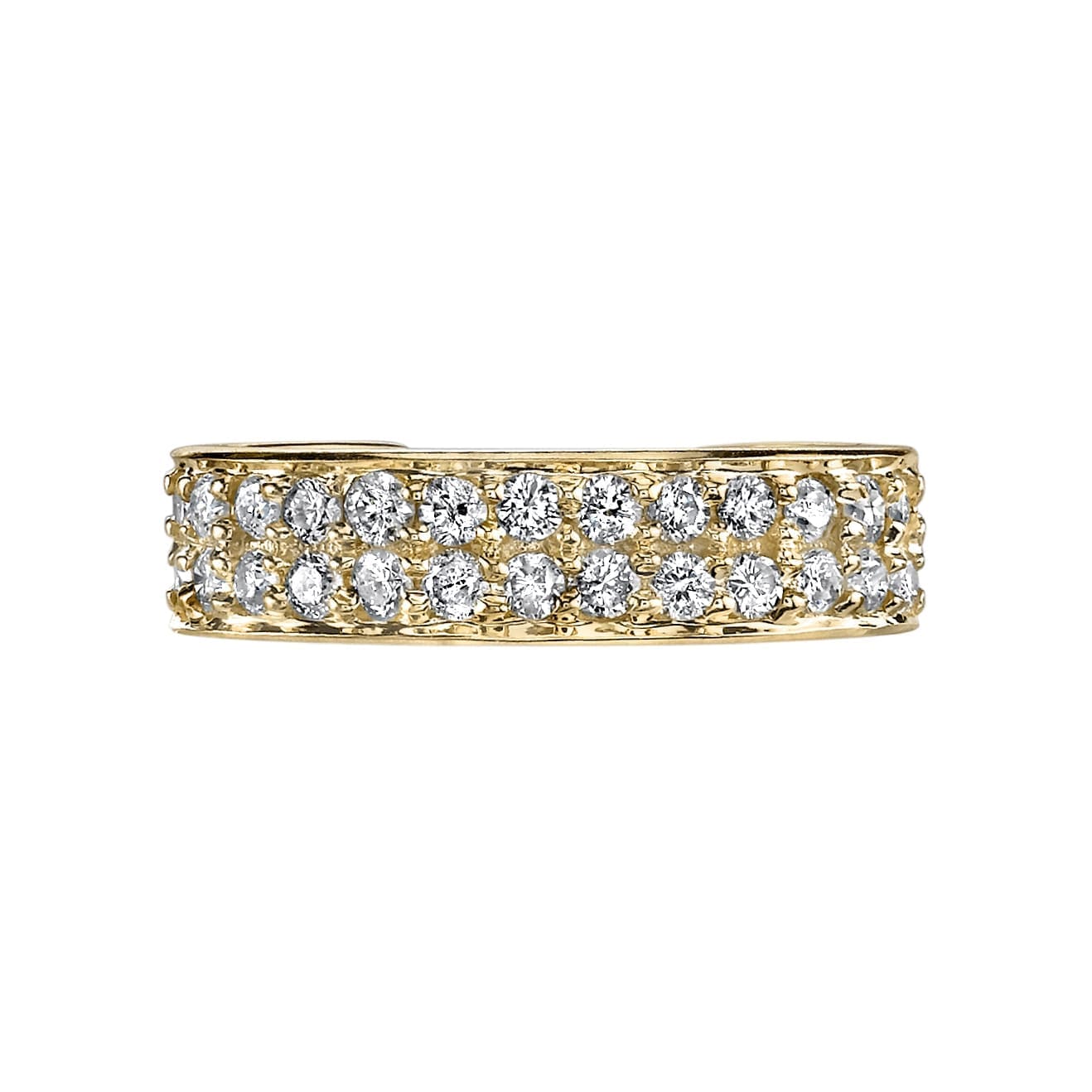 18Y Diamond Double Row Earcuff