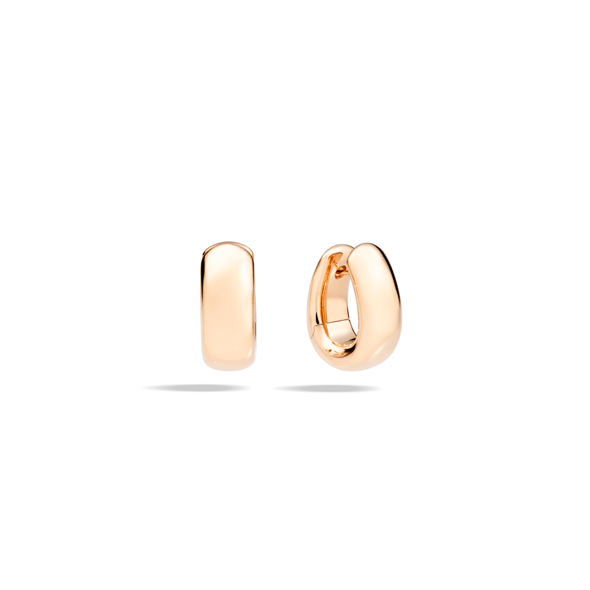 Iconica Rose Gold Huggie Earrings