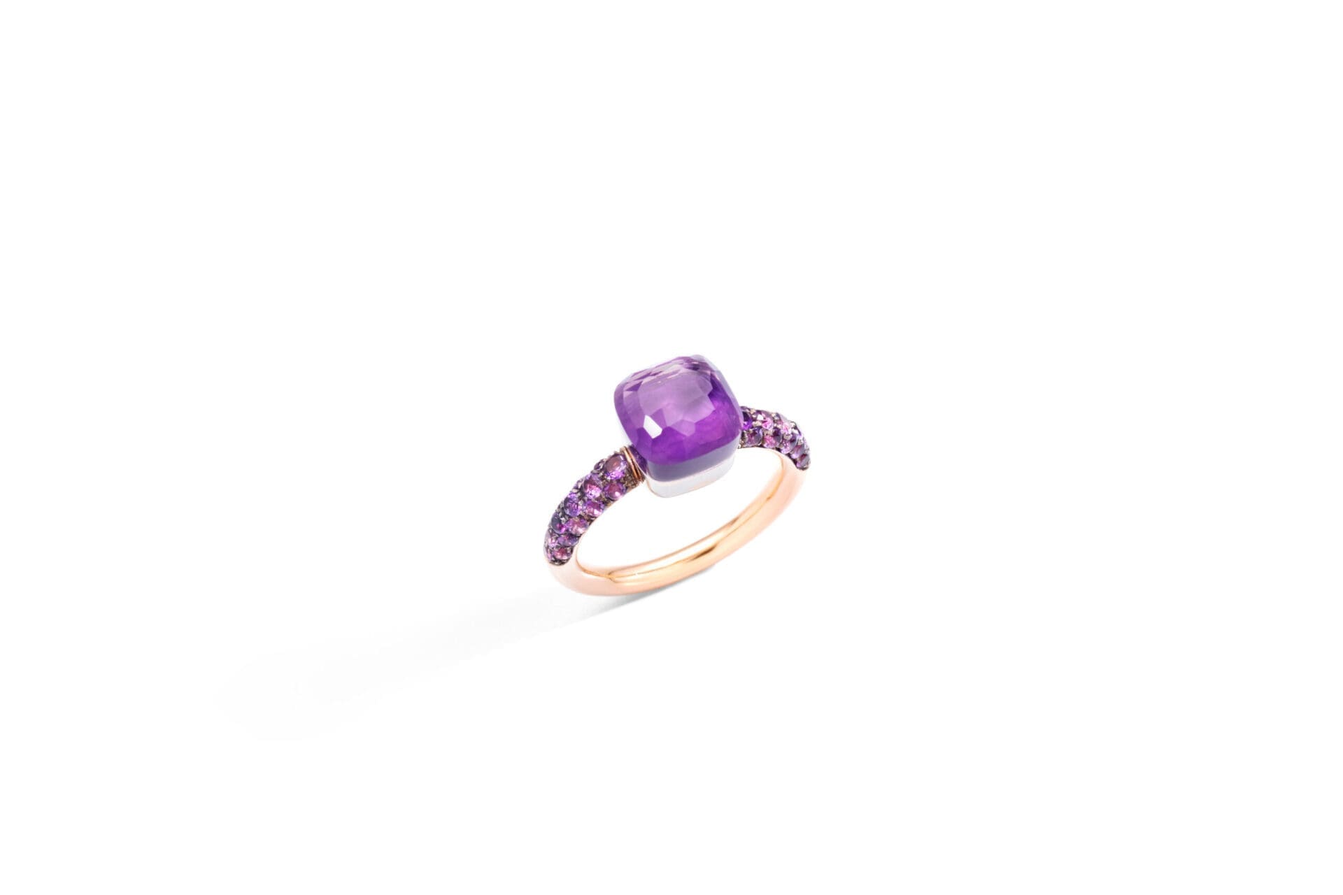 Nudo Amethyst & Jade Ring