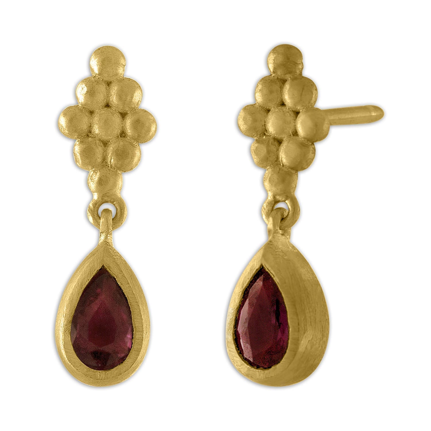 Nona Small Ruby Earrings