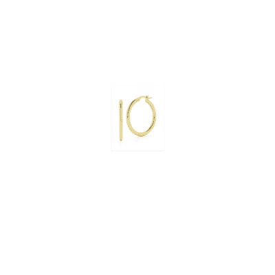 Designer Gold Yellow Gold 25mm Hoop Earrings