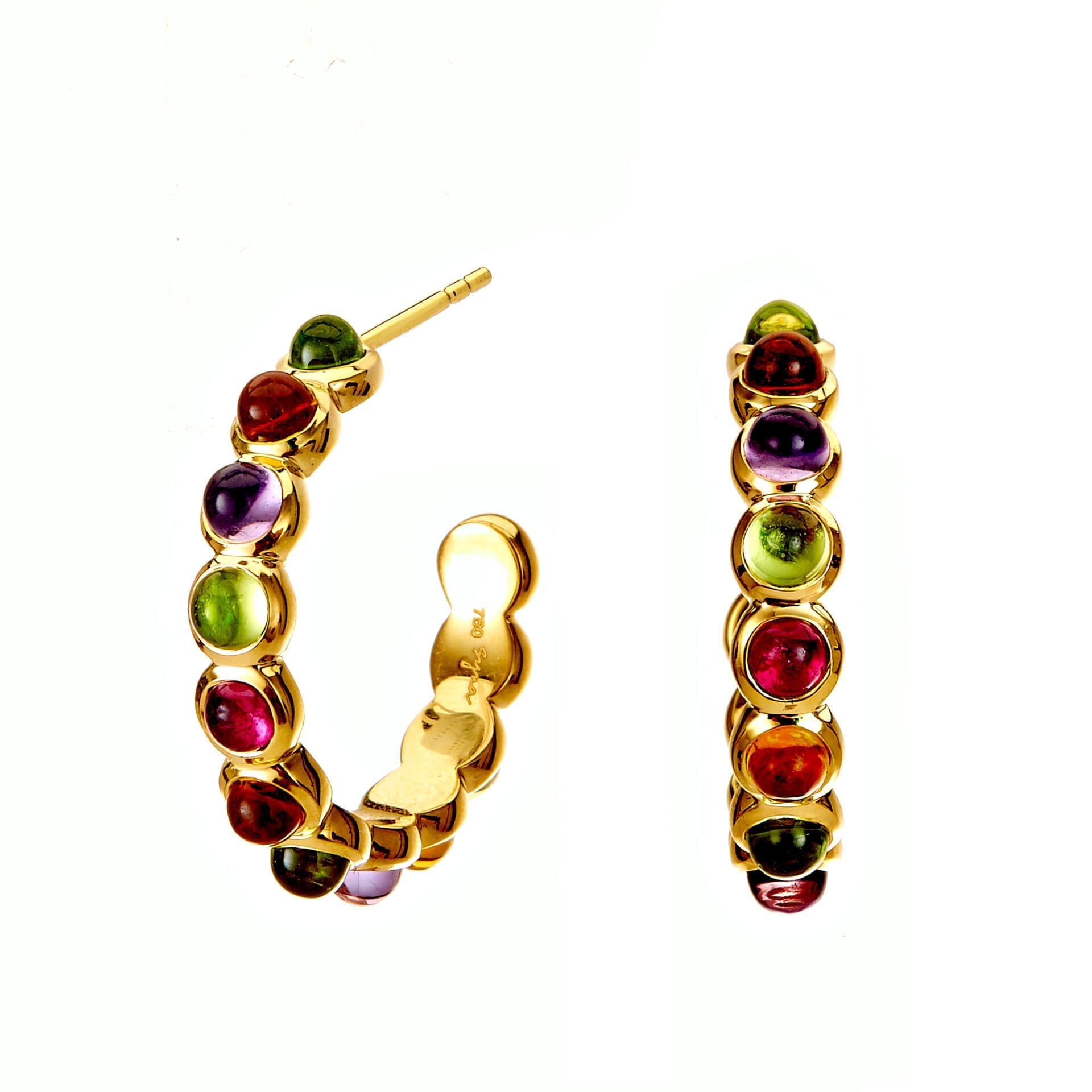 18Y Multicolor Hoop Earrings