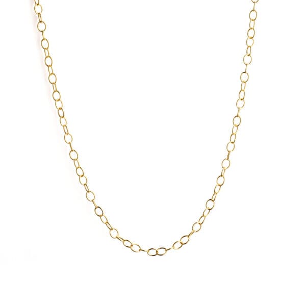 Syna 18K Yellow Gold 30-Inch Oval Link Chain with Lobster Clasp