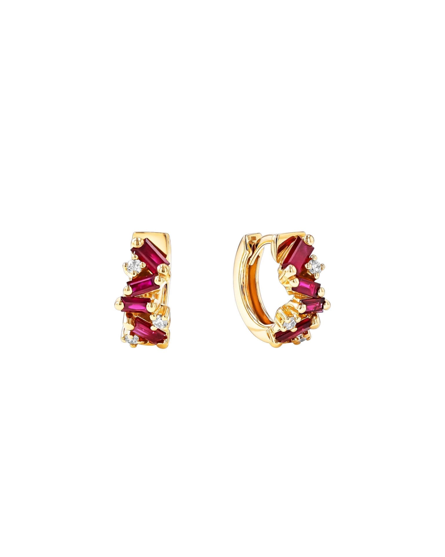18KYG Ruby Sapphires Baguette