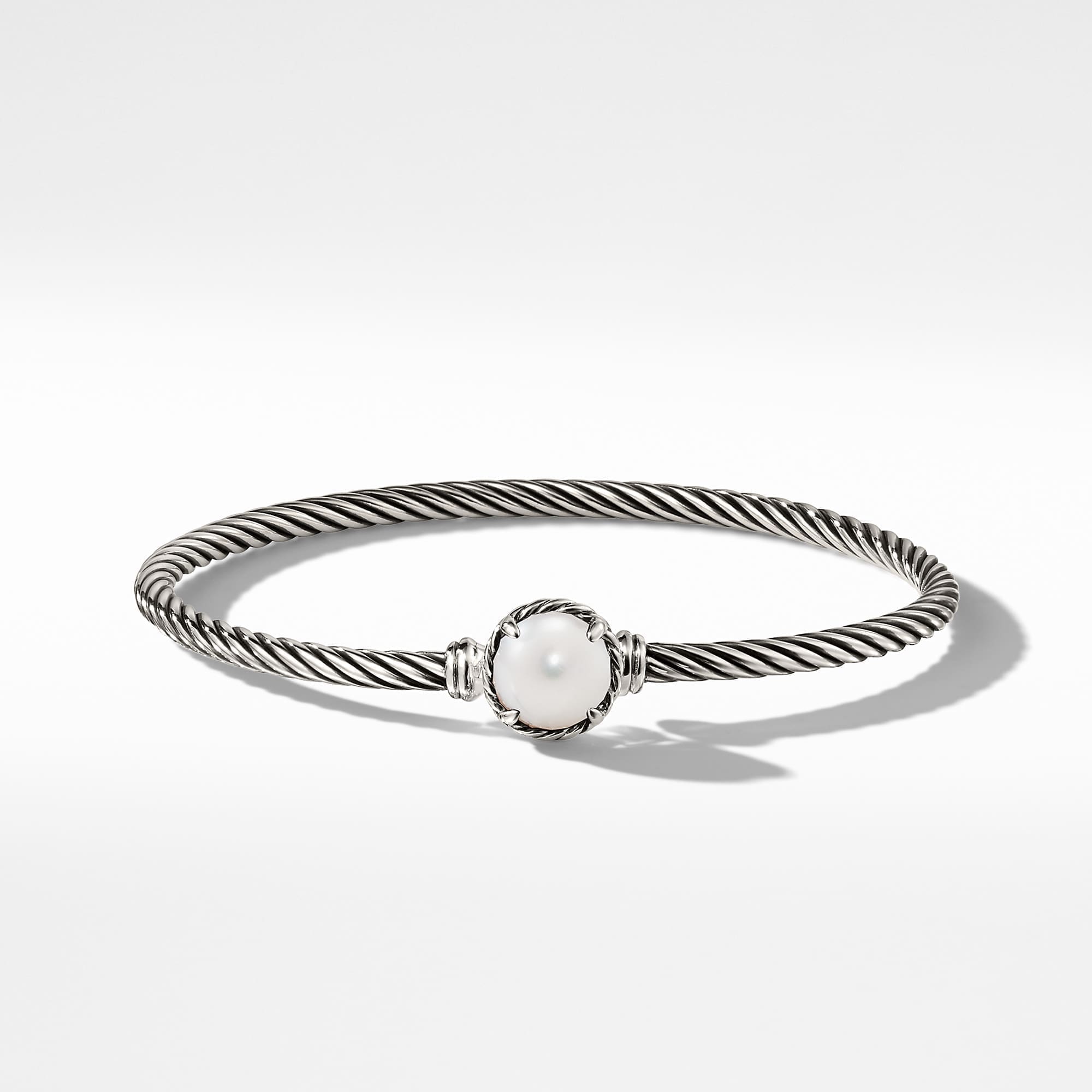 Petite Chatelaine® Bracelet in Sterling Silver with Pearl, 3mm