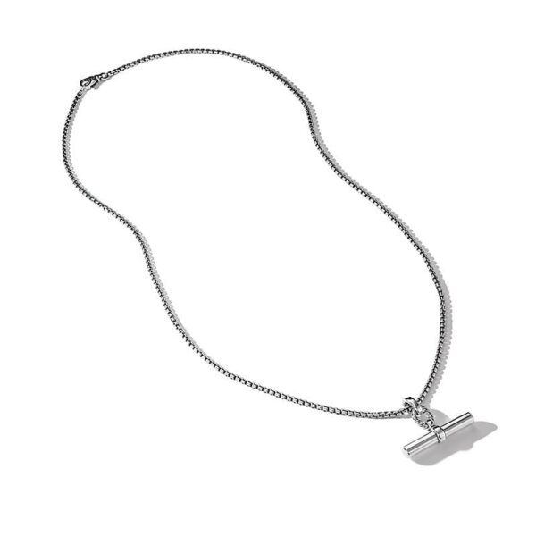 Lexington E/W Barrel Pendant in Sterling Silver - Image 2