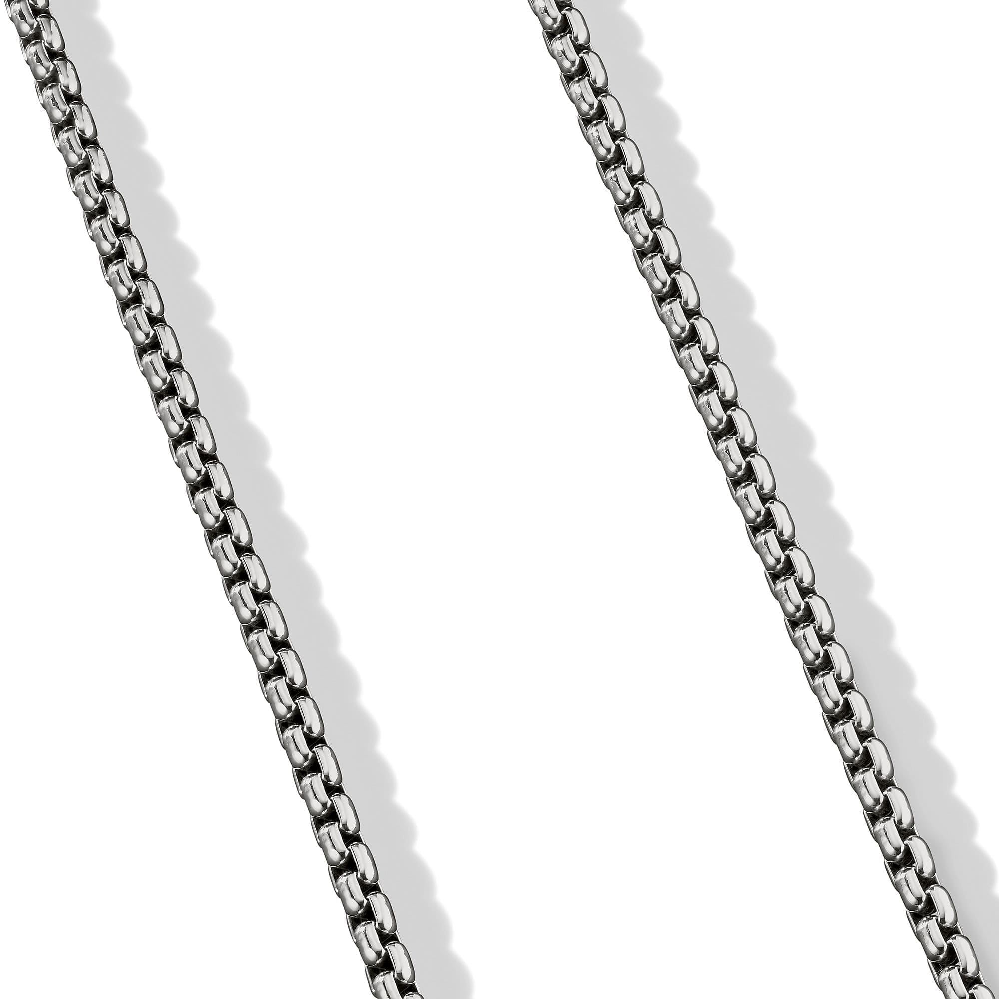 Box Chain Necklace in Sterling Silver