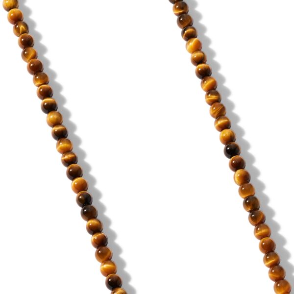 Spiritual Beads Necklace in Sterling Silver with Tigers Eye - Image 2