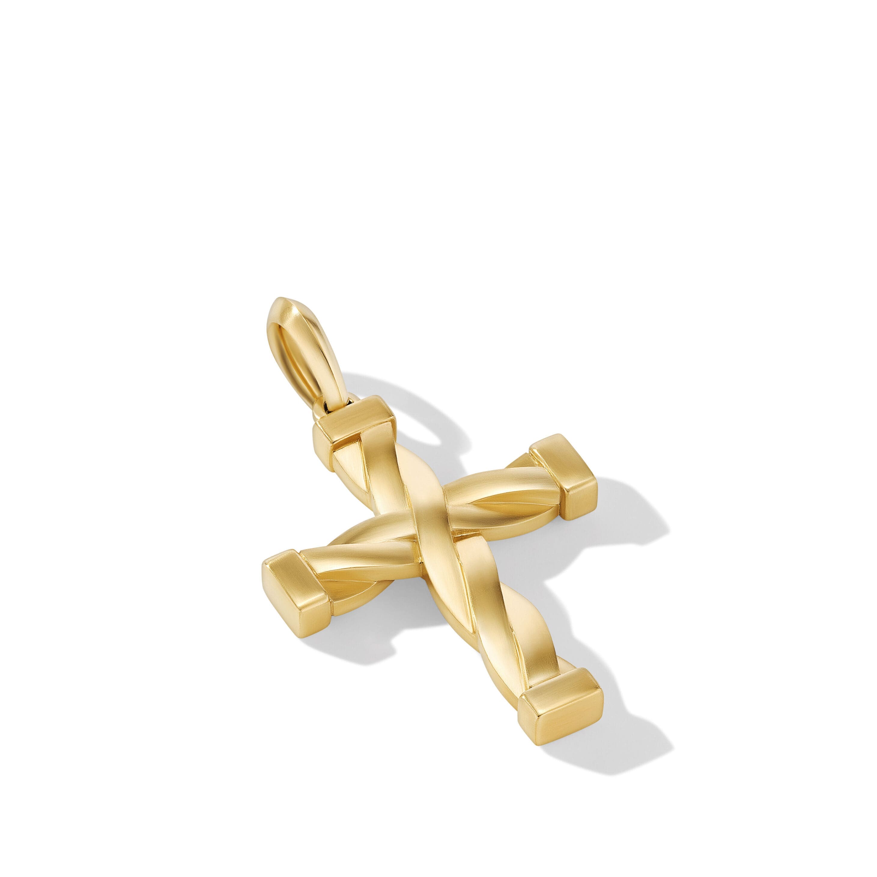 DY Helios™ Cross Pendant in 18K Yellow Gold, 48mm