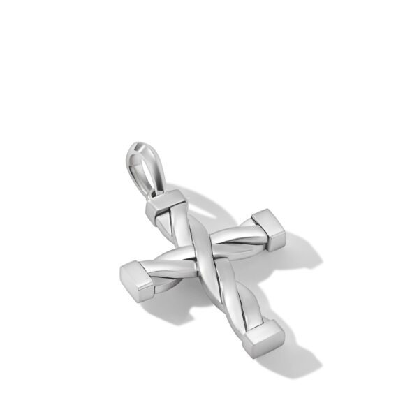 DY Heliosâ„¢ Cross Pendant in Sterling Silver, 48mm - Image 2