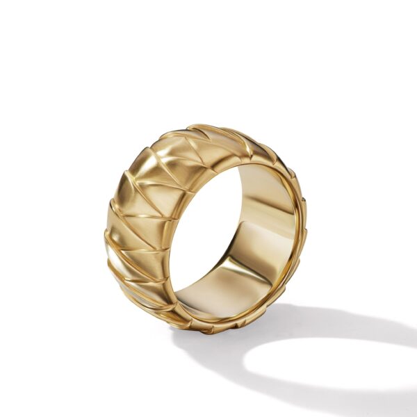 Cairo Wrap Band Ring in 18K Yellow Gold, 12mm - Image 4