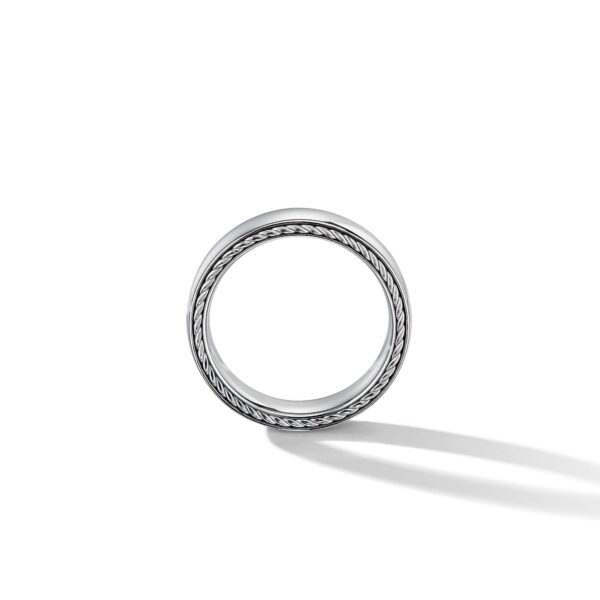 Streamline Band Ring in 18K White Gold, 6mm - Image 2