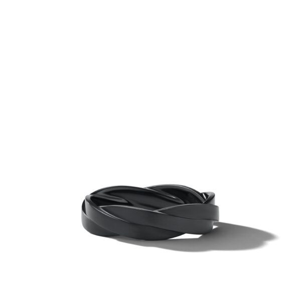 DY Heliosâ„¢ Band Ring in Black Titanium, 6mm