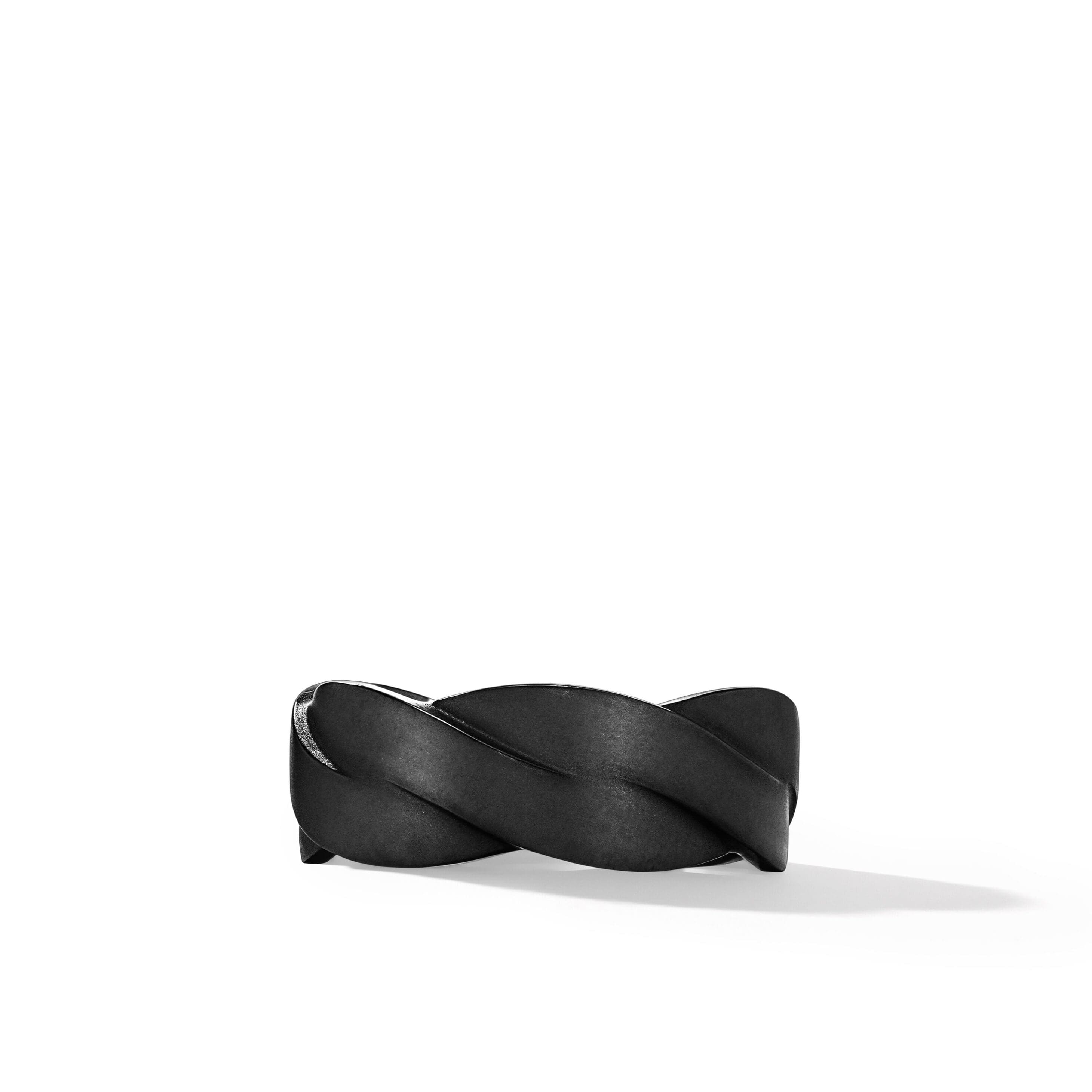 DY Heliosâ„¢ Band Ring in Black Titanium, 9mm