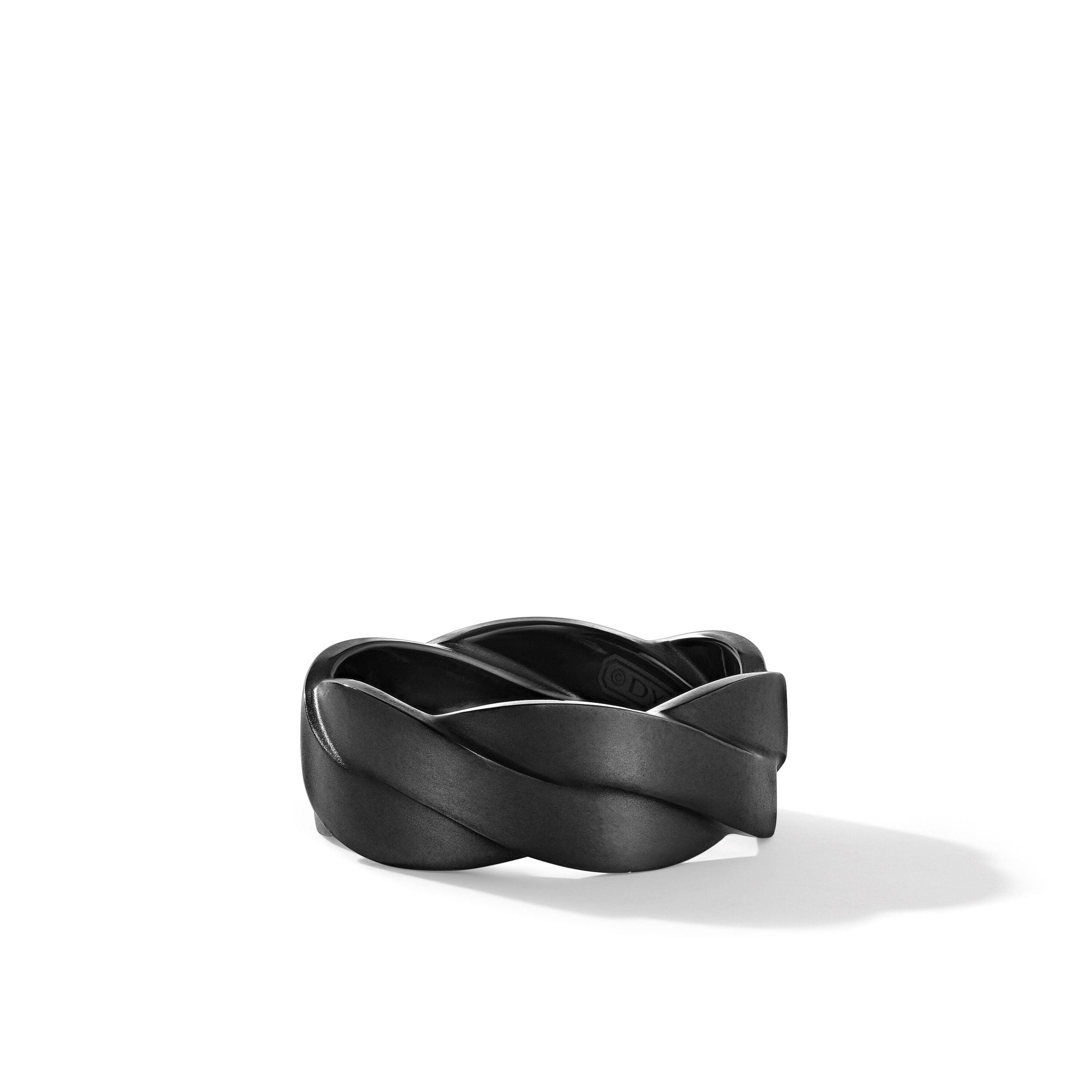 DY Heliosâ„¢ Band Ring in Black Titanium, 9mm