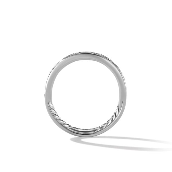 DY Eden Partway Alternating Diamond Band Ring in Platinum with Diamonds, 2.8mm - Image 2