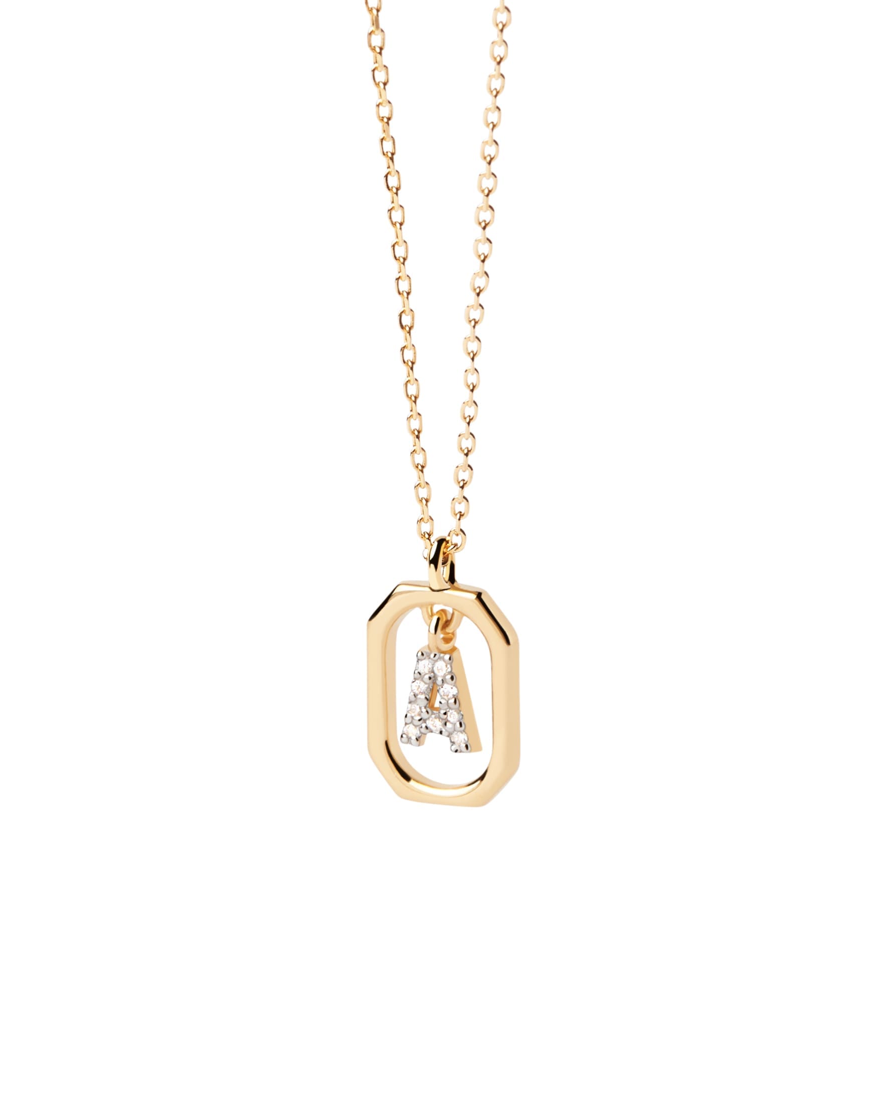 Mini Letter A Necklace