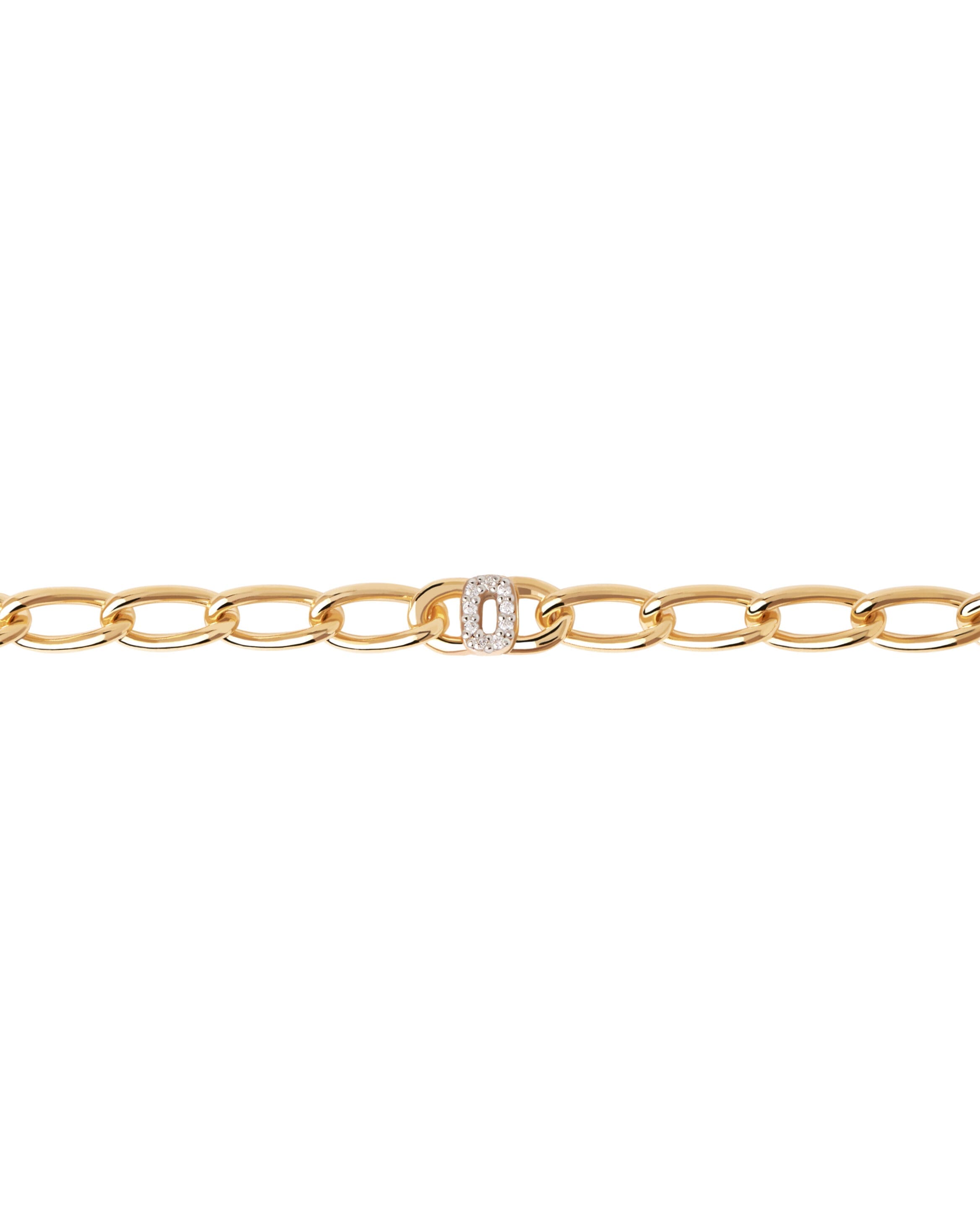 Letter O Chain Bracelet