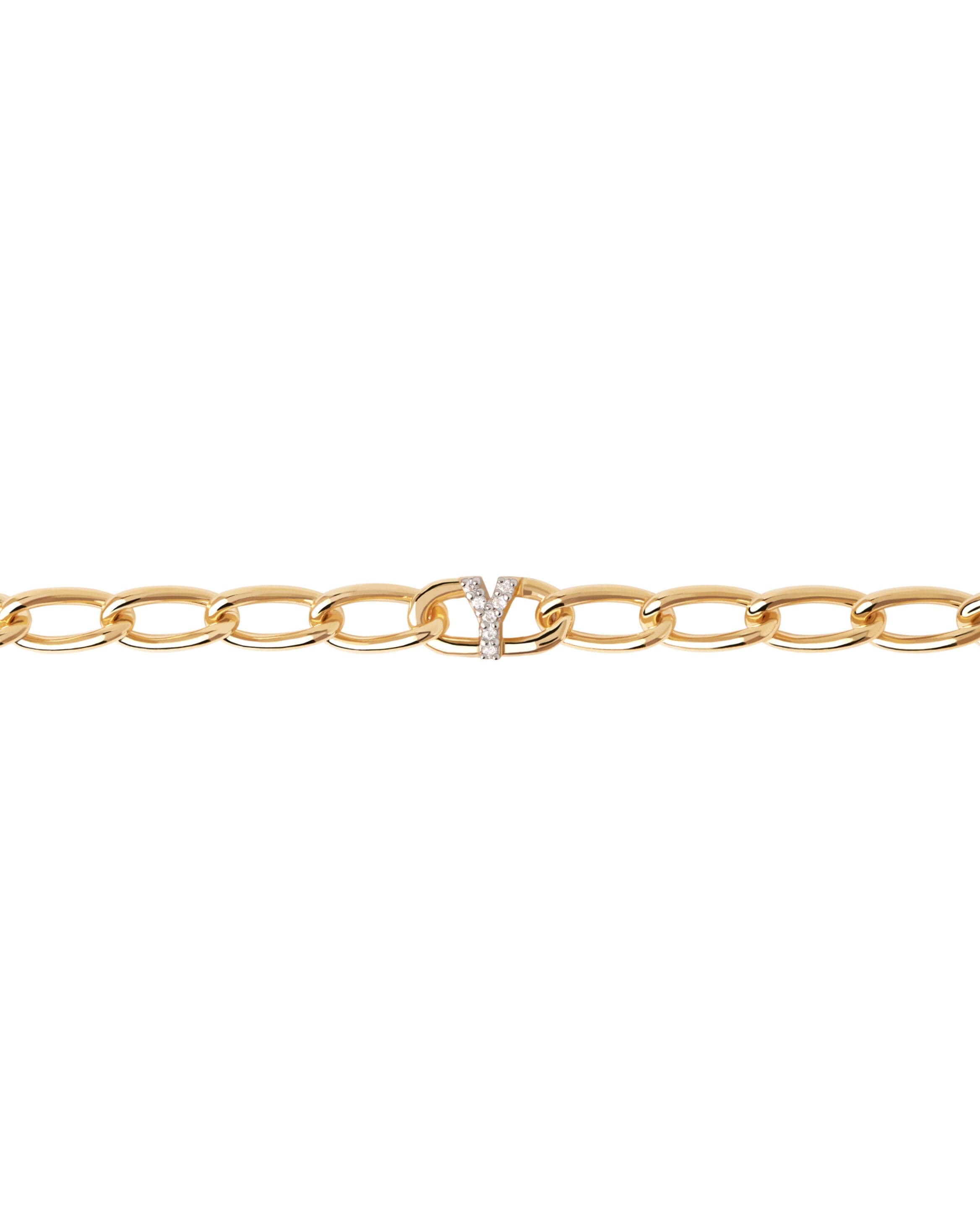 Letter Y Chain Bracelet