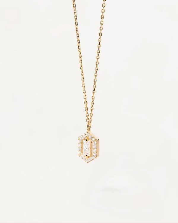 Diamond and Gold Sentiment Necklace