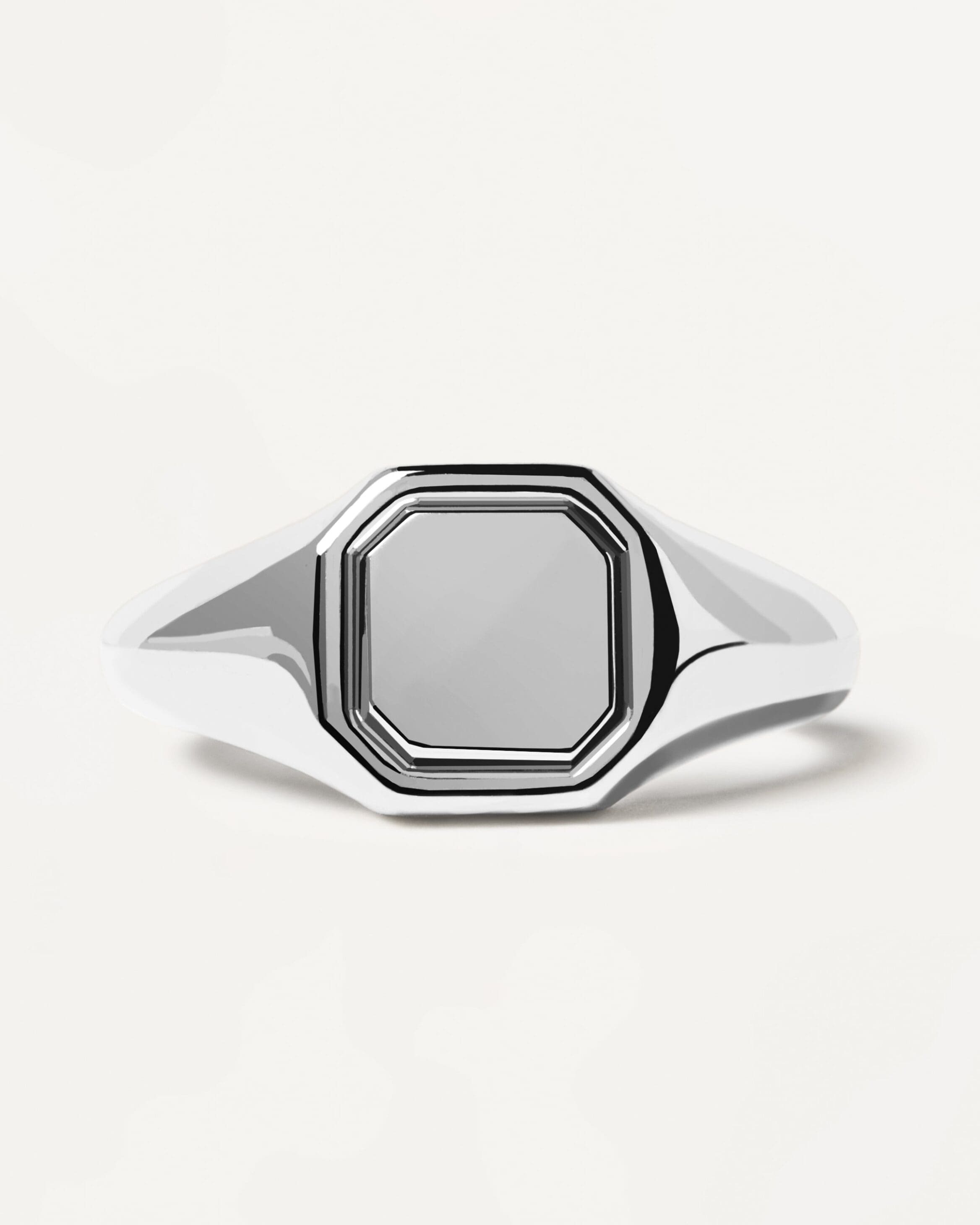 Octet Stamp Silver Ring