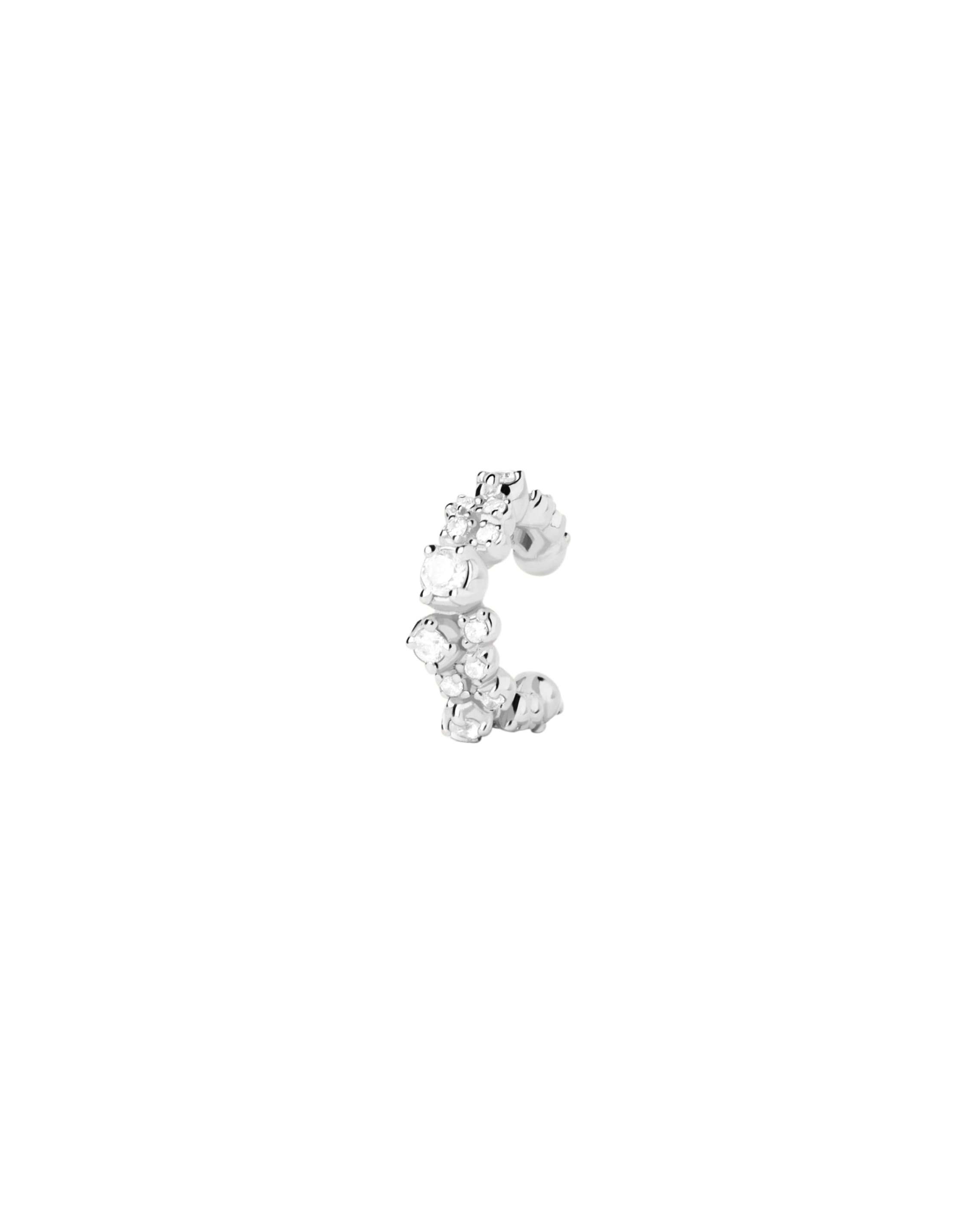 Bubble Silver Ear Cuff