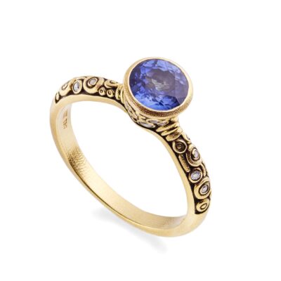 Sapphire Martini Ring