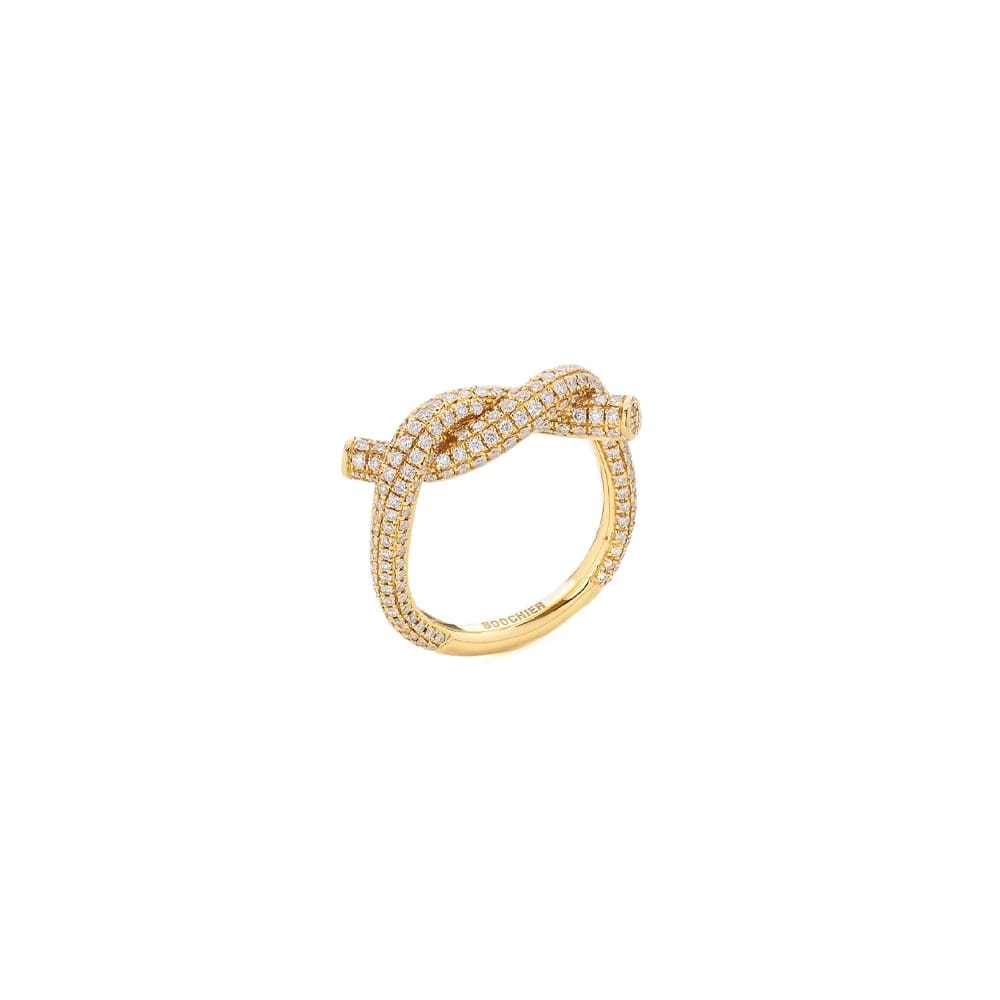 18YG  DIAMOND TIES RING