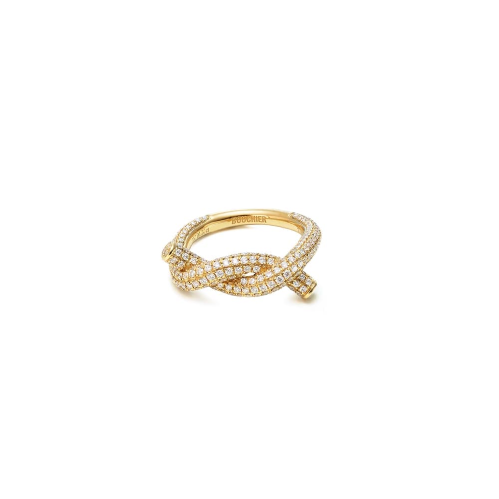 18YG  DIAMOND TIES RING