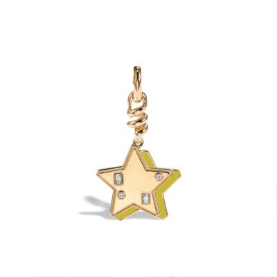LEMON JADE YELLOW GOLD STAR CHARM