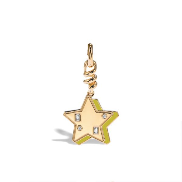LEMON JADE YELLOW GOLD STAR CHARM