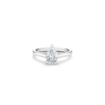 Platinum Pear Sh Diamond Engagementag RG