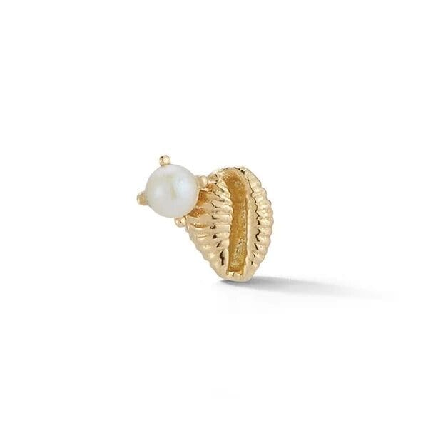 18Y Bitsy Bean Open Single Stud Earring