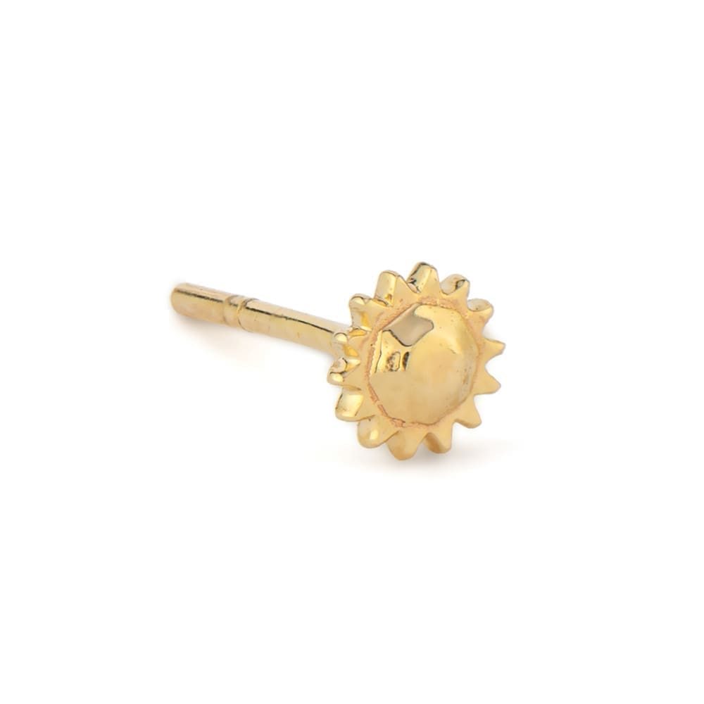14KYG Sunburst Stud Earring