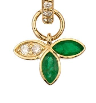 18KYG Petal Charm