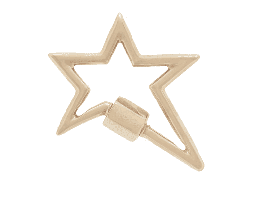 Marla Aaron 14K Yellow Gold Star Lock