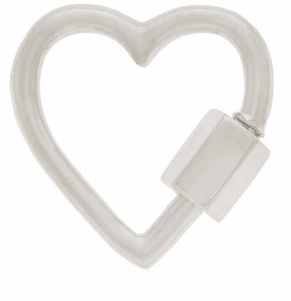 Marla Aaron Sterling Silver Heart Lock