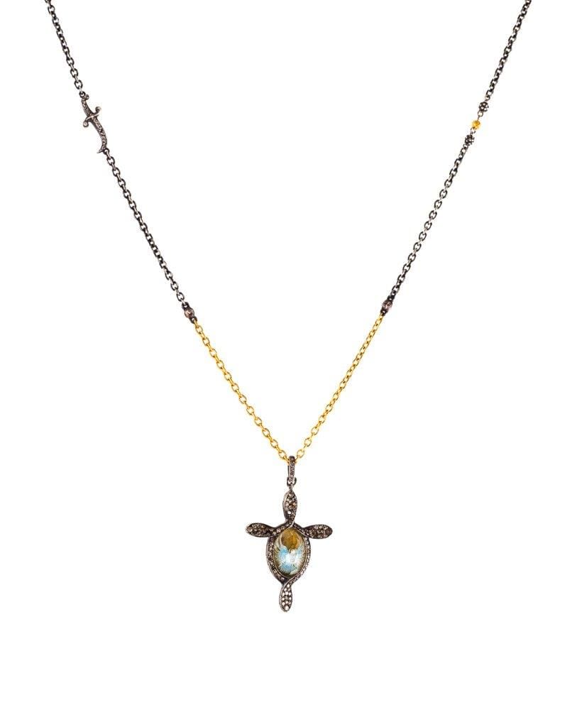 Bird In Flight Cross Station Chain Necklace