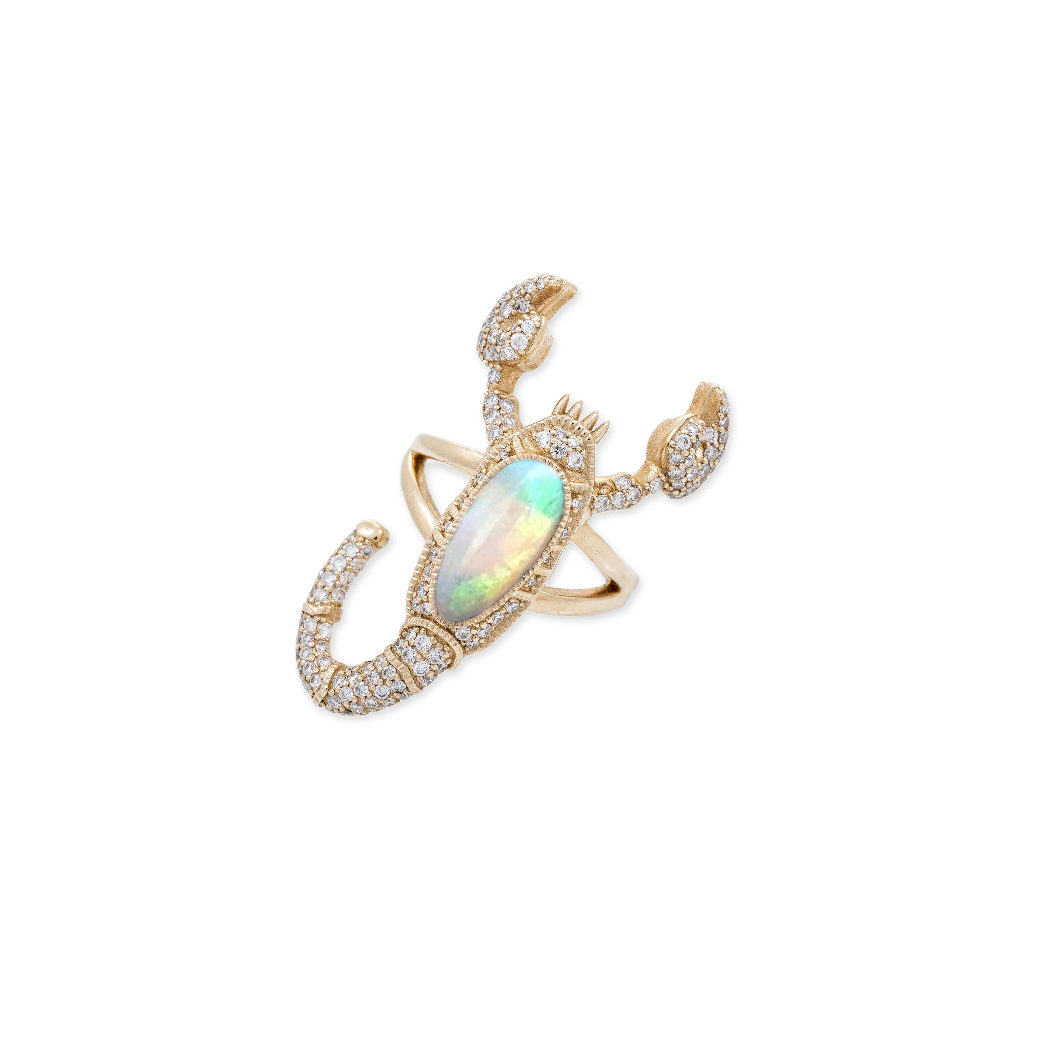 Opal Scorpion Ring