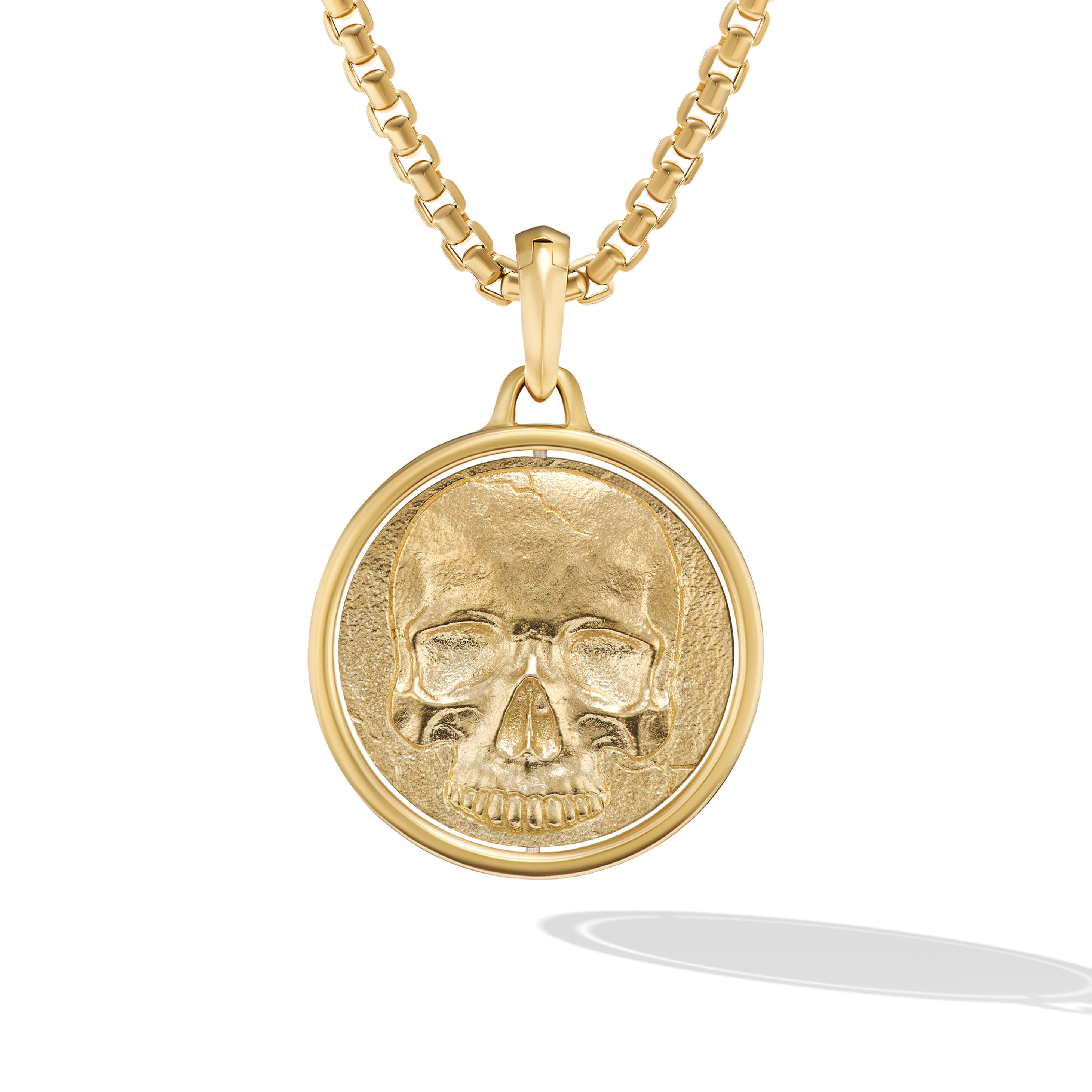 Life and Death Duality Amulet in 18K Yellow Gold, 30mm