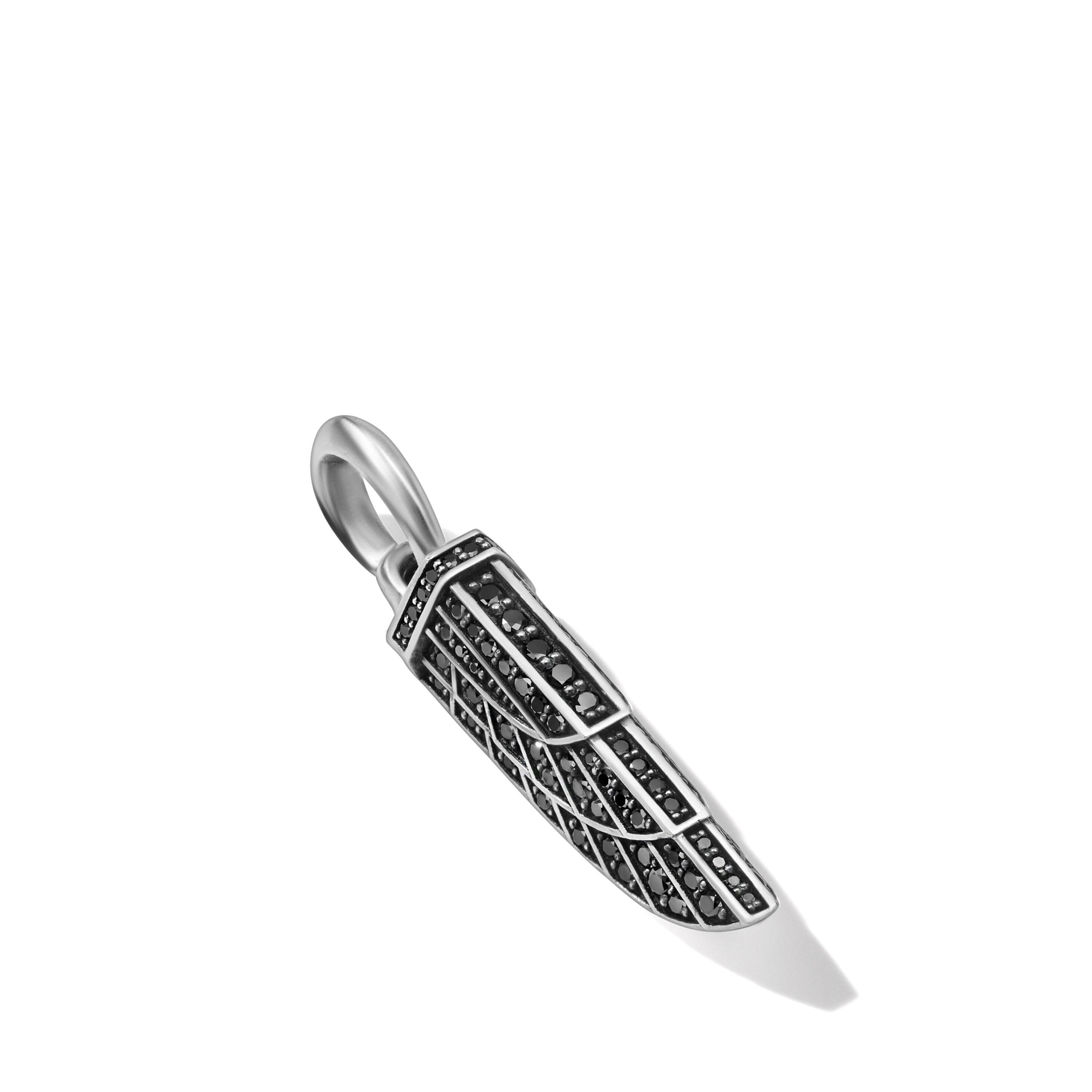 Empire Amulet with Full Pavé Black Diamonds
