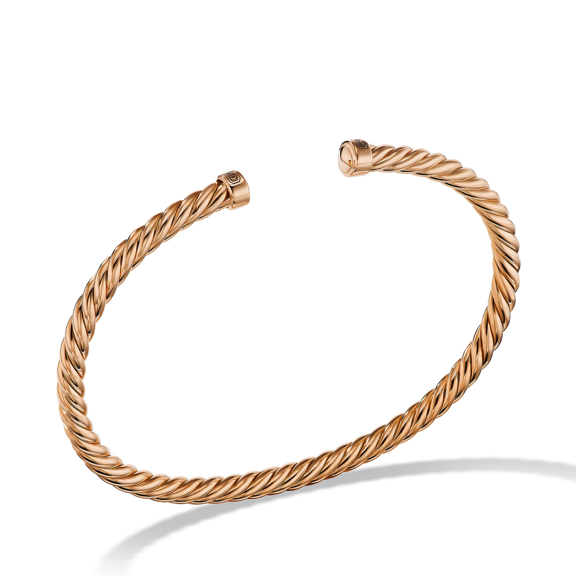 Cable Cuff Bracelet in 18K Rose Gold
