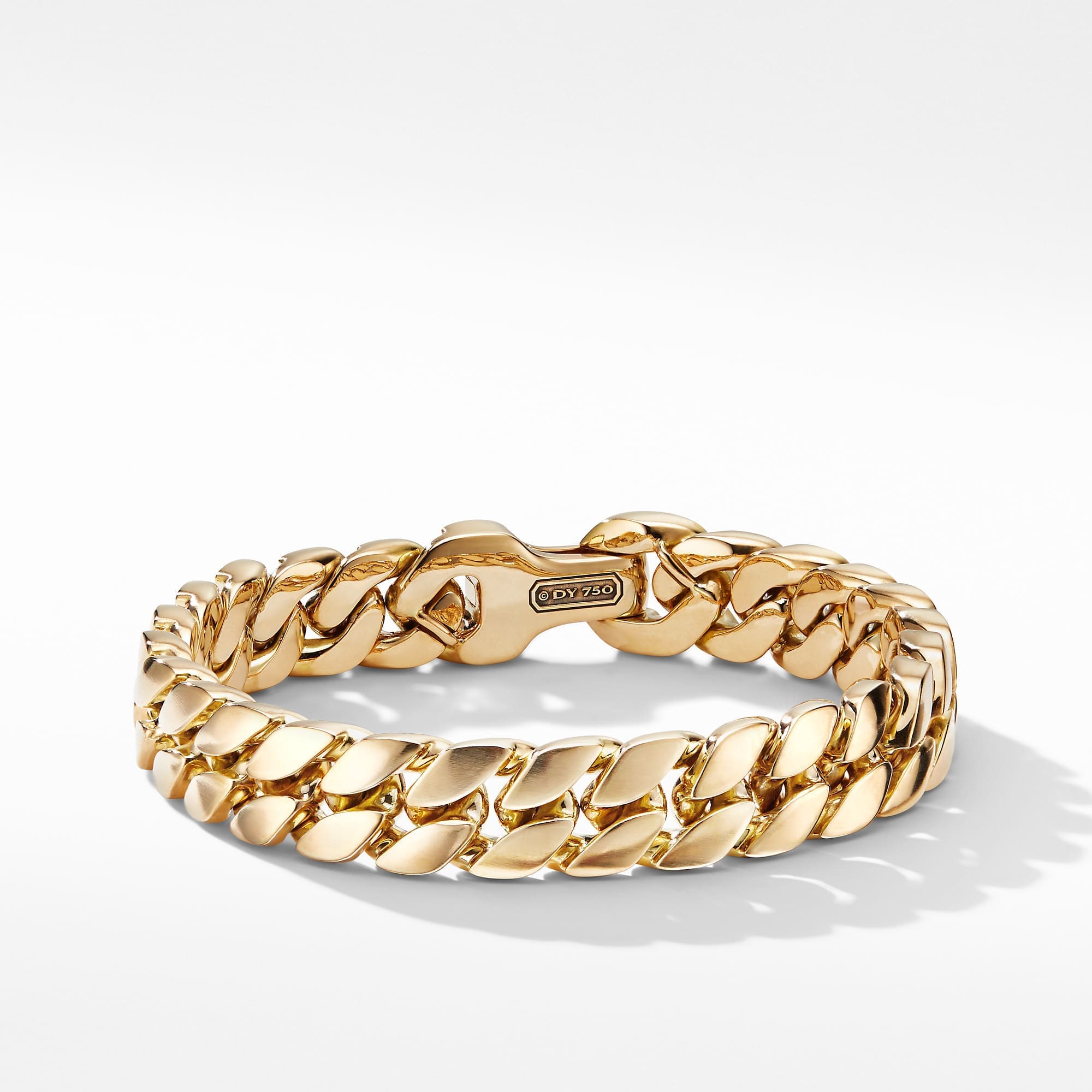 Curb Chain Bracelet in 18K Yellow Gold, 11.5mm